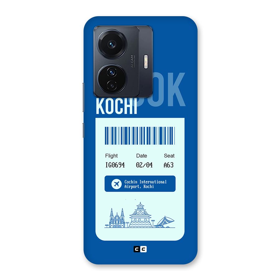 Kochi Boarding Pass Back Case for Vivo T1 Pro