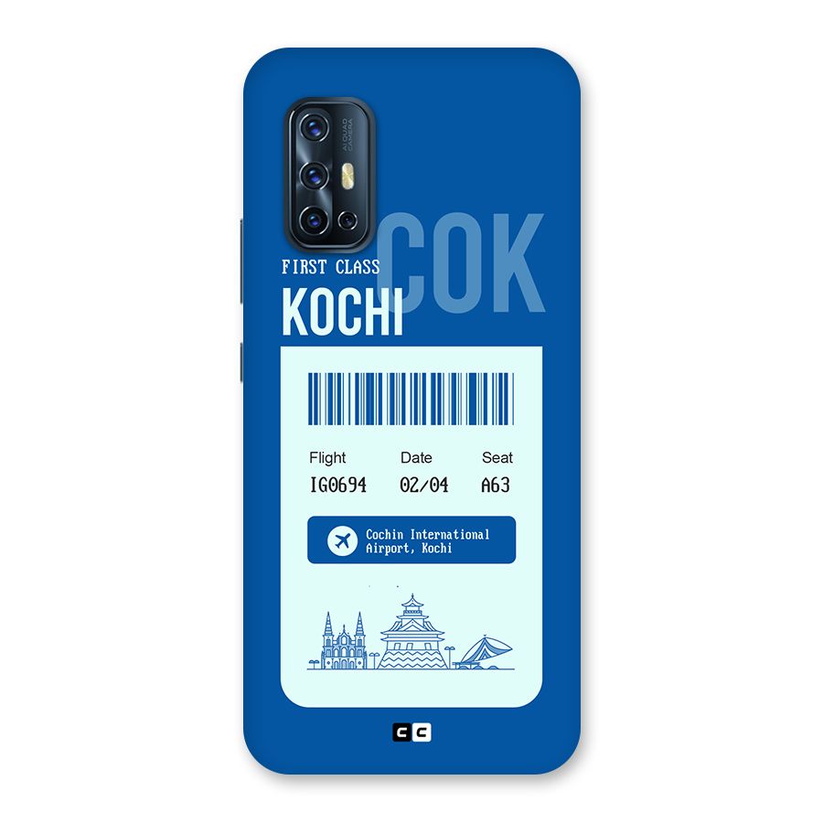 Kochi Boarding Pass Back Case for Vivo V17