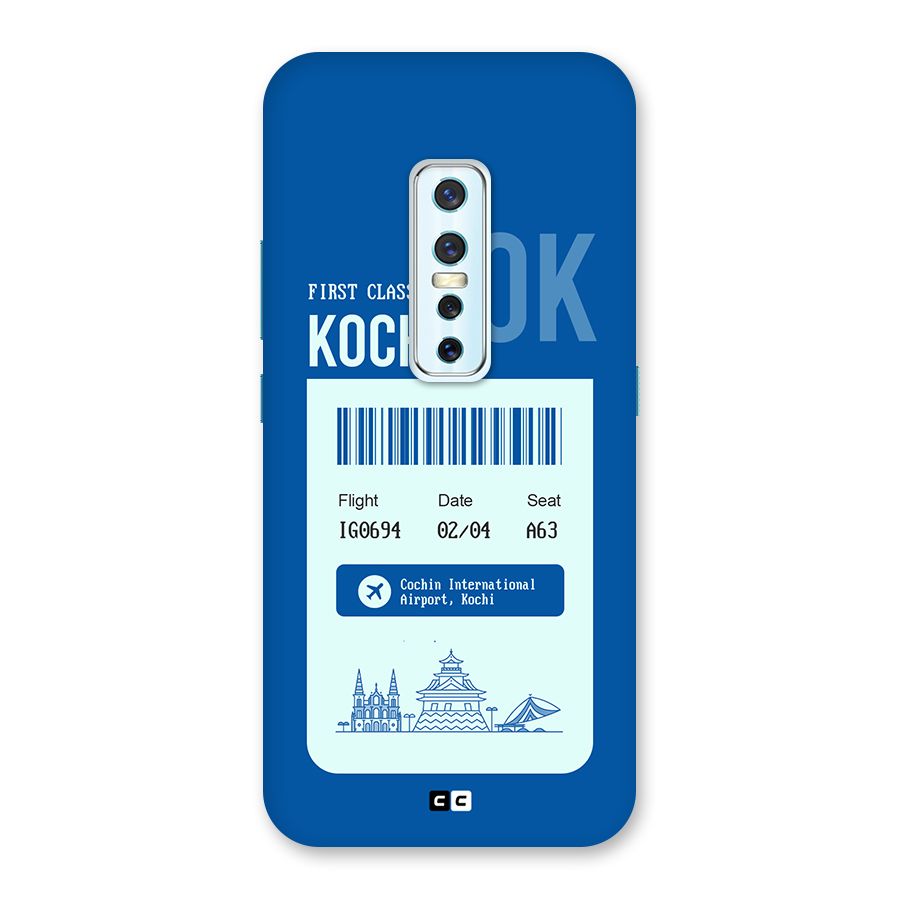 Kochi Boarding Pass Back Case for Vivo V17 Pro