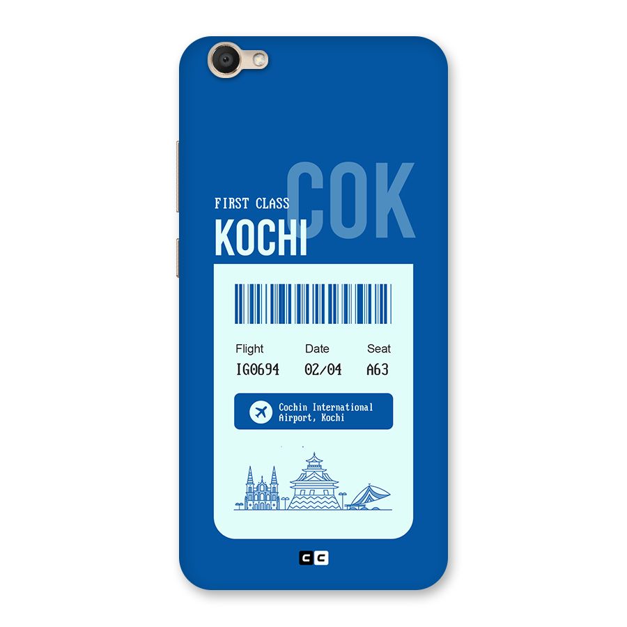 Kochi Boarding Pass Back Case for Vivo V5