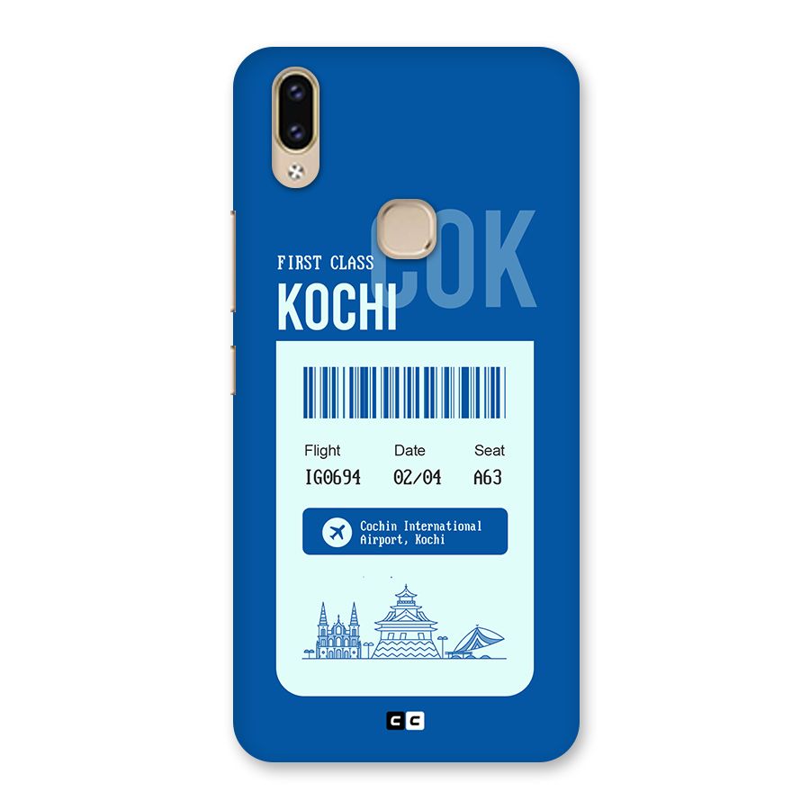 Kochi Boarding Pass Back Case for Vivo V9 Youth