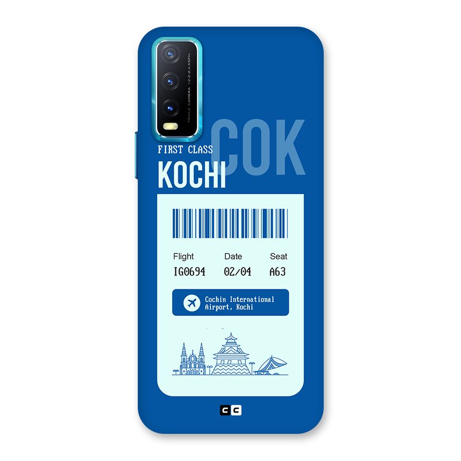 Kochi Boarding Pass Back Case for Vivo Y20A