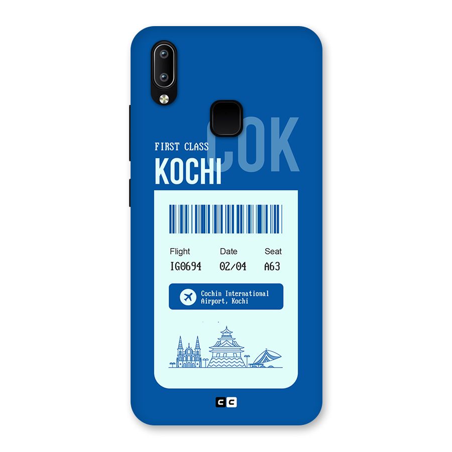 Kochi Boarding Pass Back Case for Vivo Y93