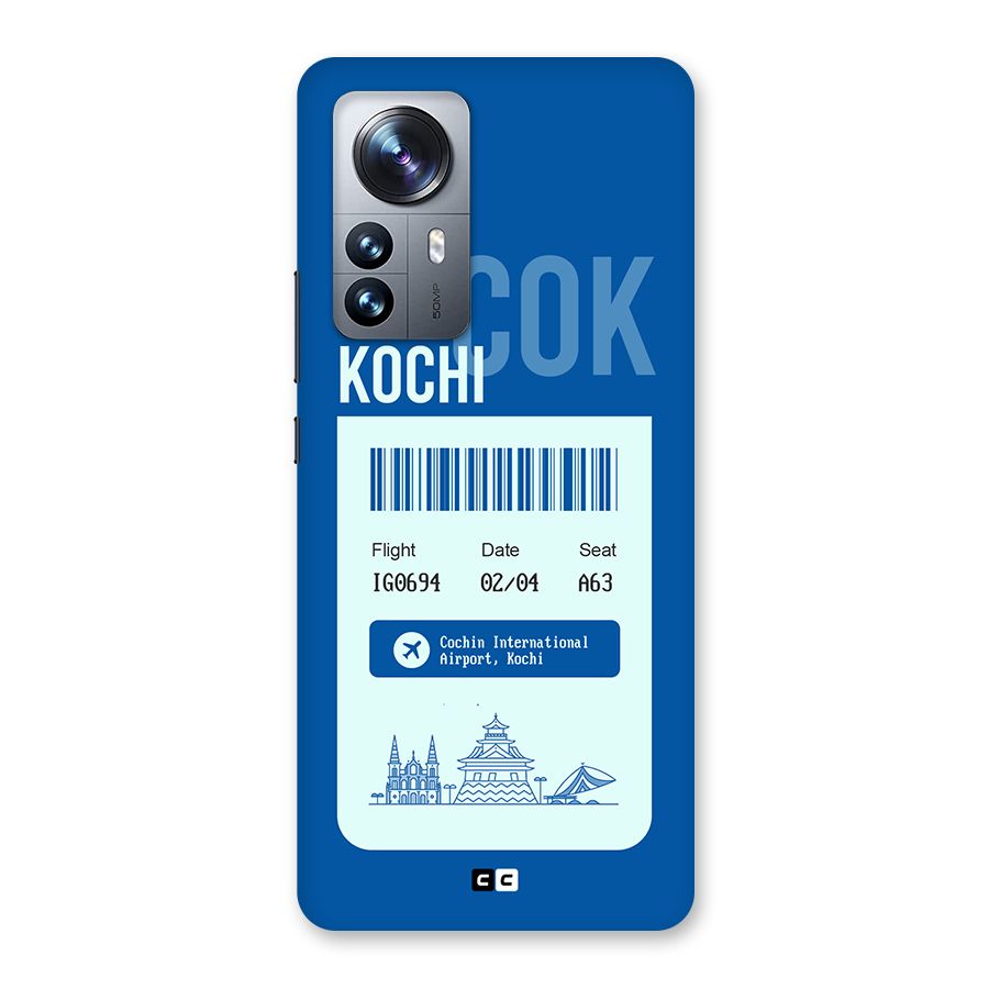 Kochi Boarding Pass Back Case for Xiaomi 12 Pro