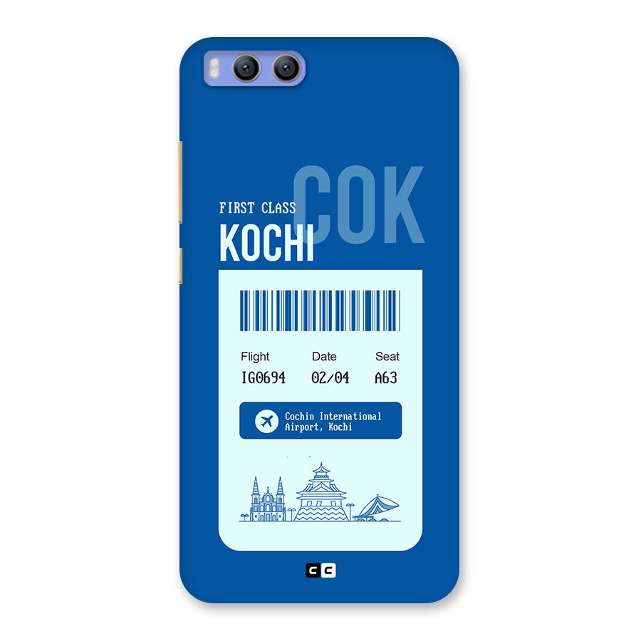 Kochi Boarding Pass Back Case for Xiaomi Mi 6