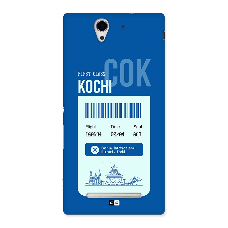 Kochi Boarding Pass Back Case for Xperia C3