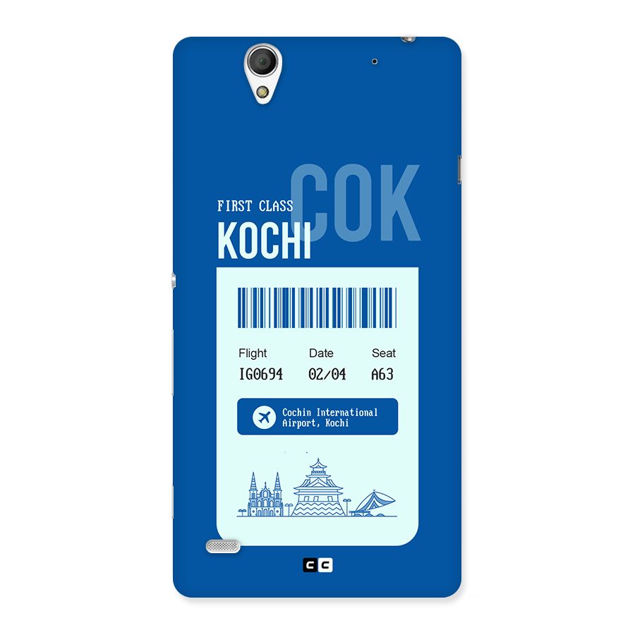 Kochi Boarding Pass Back Case for Xperia C4