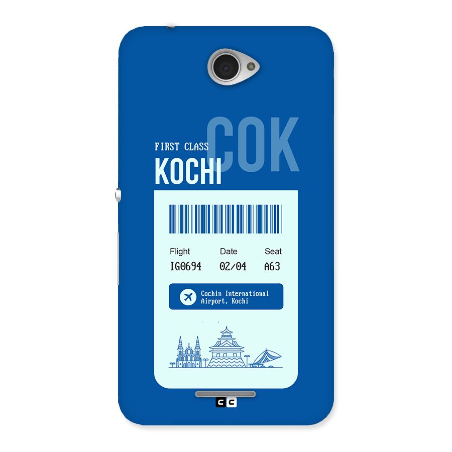 Kochi Boarding Pass Back Case for Xperia E4