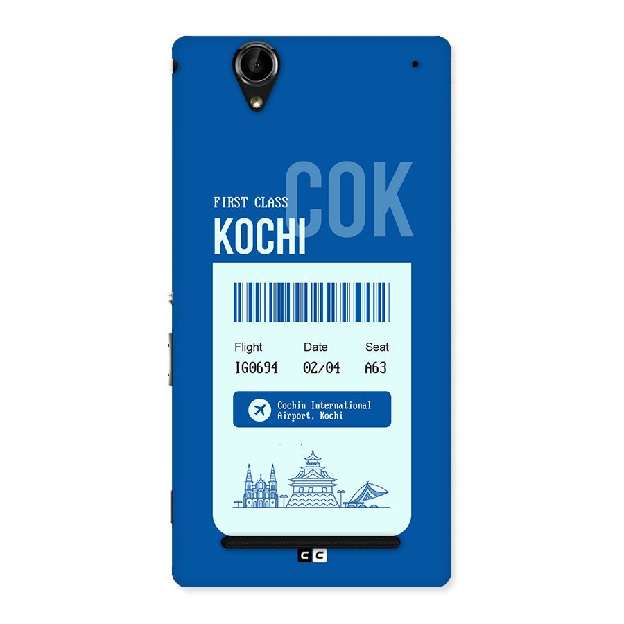 Kochi Boarding Pass Back Case for Xperia T2