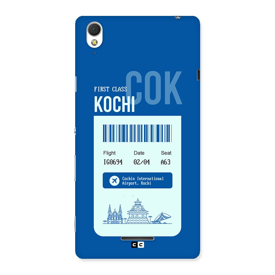 Kochi Boarding Pass Back Case for Xperia T3