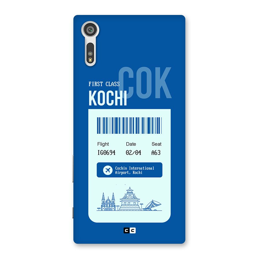 Kochi Boarding Pass Back Case for Xperia XZ
