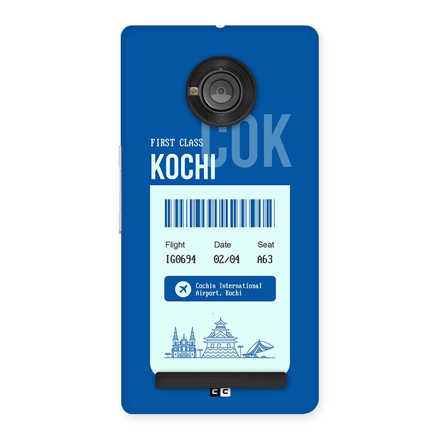 Kochi Boarding Pass Back Case for Yunique