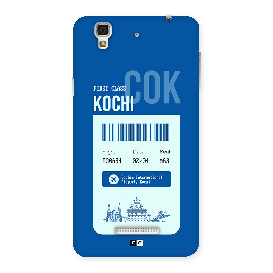 Kochi Boarding Pass Back Case for Yureka