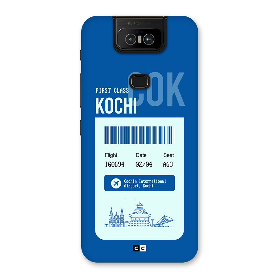Kochi Boarding Pass Back Case for Zenfone 6z