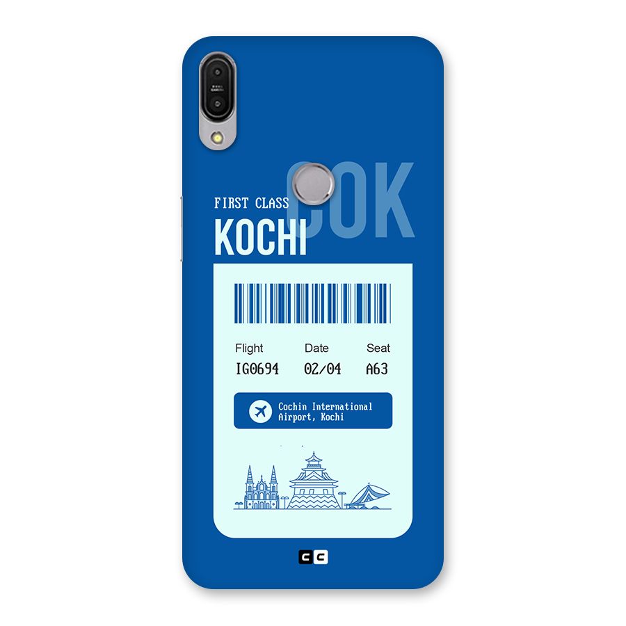 Kochi Boarding Pass Back Case for Zenfone Max Pro M1
