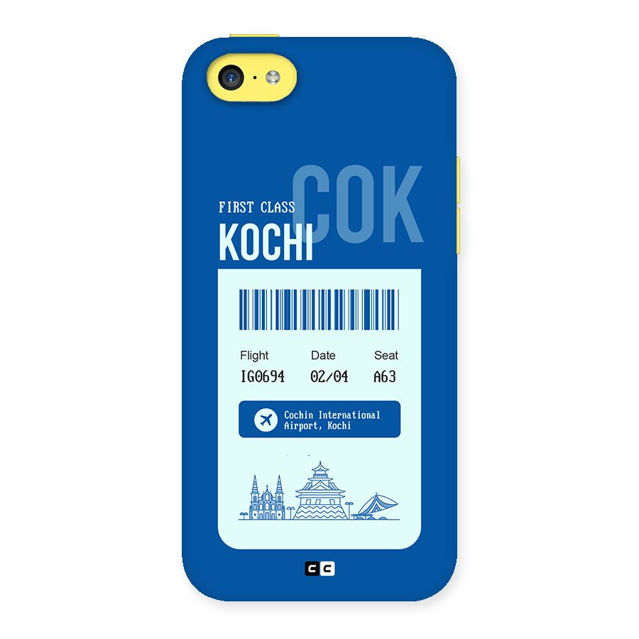 Kochi Boarding Pass Back Case for iPhone 5C