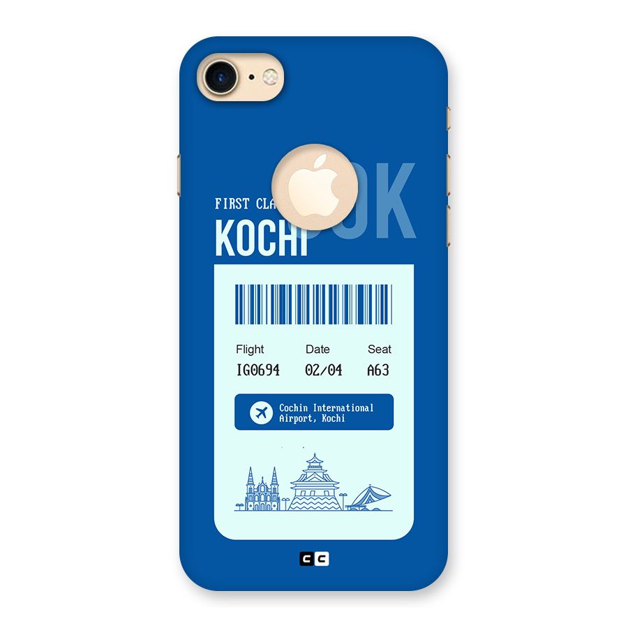 Kochi Boarding Pass Back Case for iPhone 7 Logo Cut