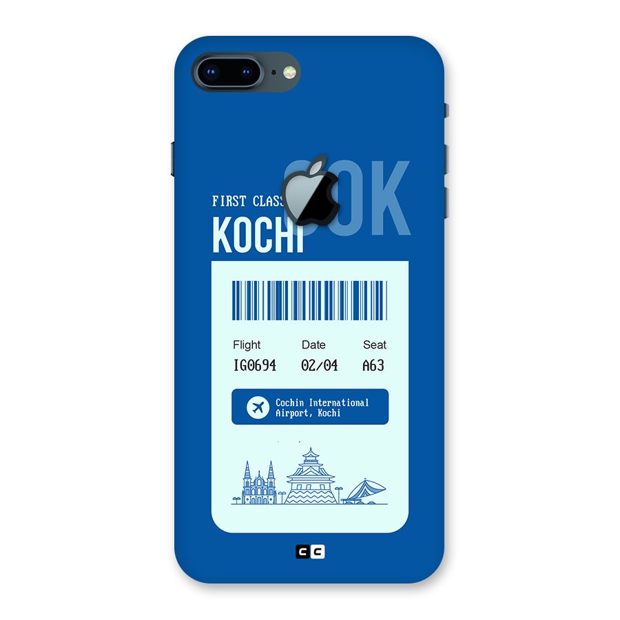Kochi Boarding Pass Back Case for iPhone 7 Plus Apple Cut