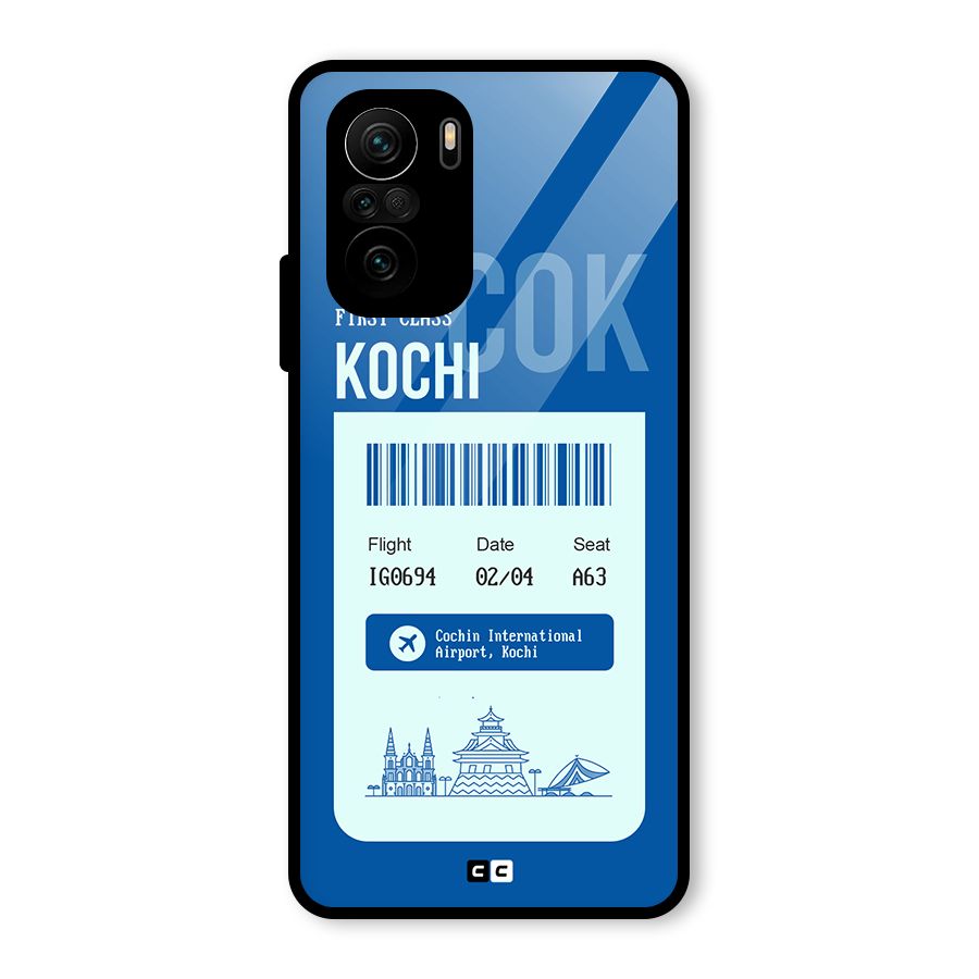 Kochi Boarding Pass Glass Back Case for Mi 11x