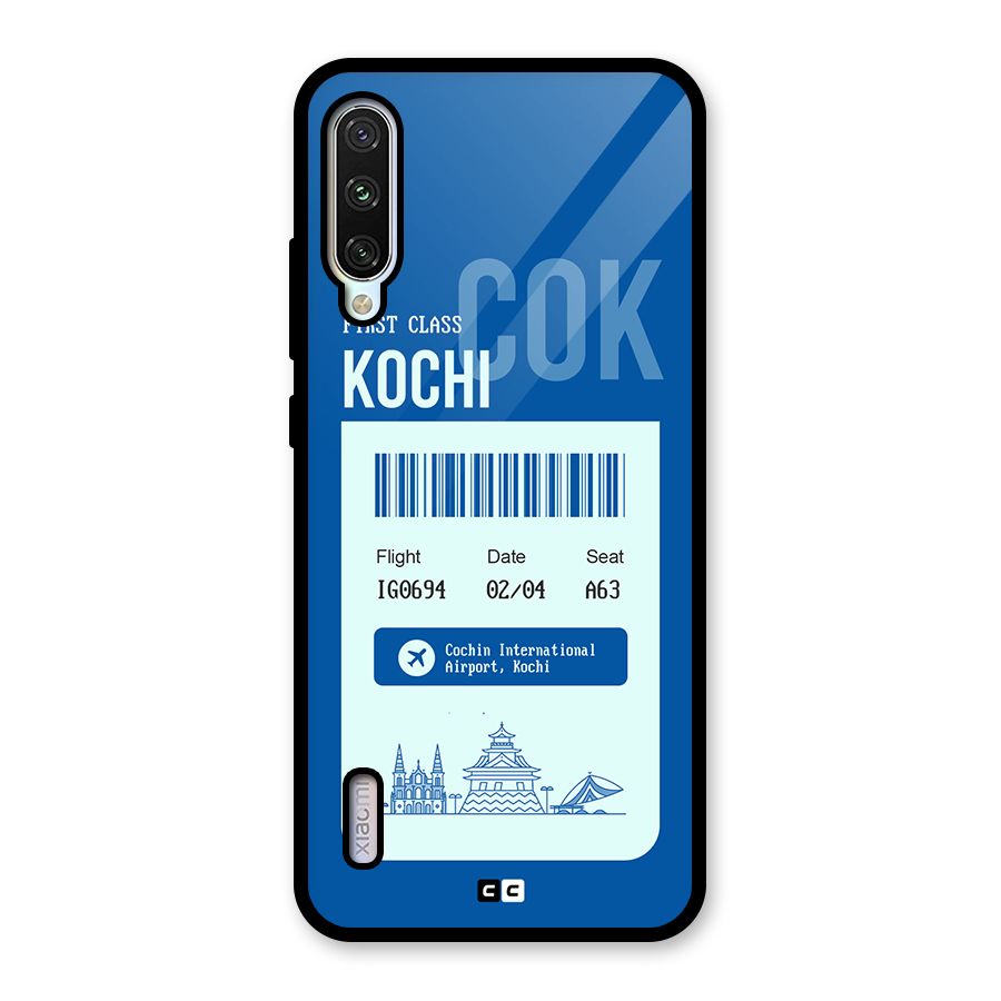 Kochi Boarding Pass Glass Back Case for Mi A3