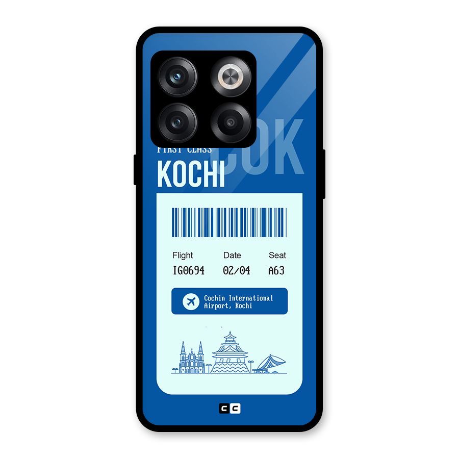 Kochi Boarding Pass Glass Back Case for OnePlus 10T