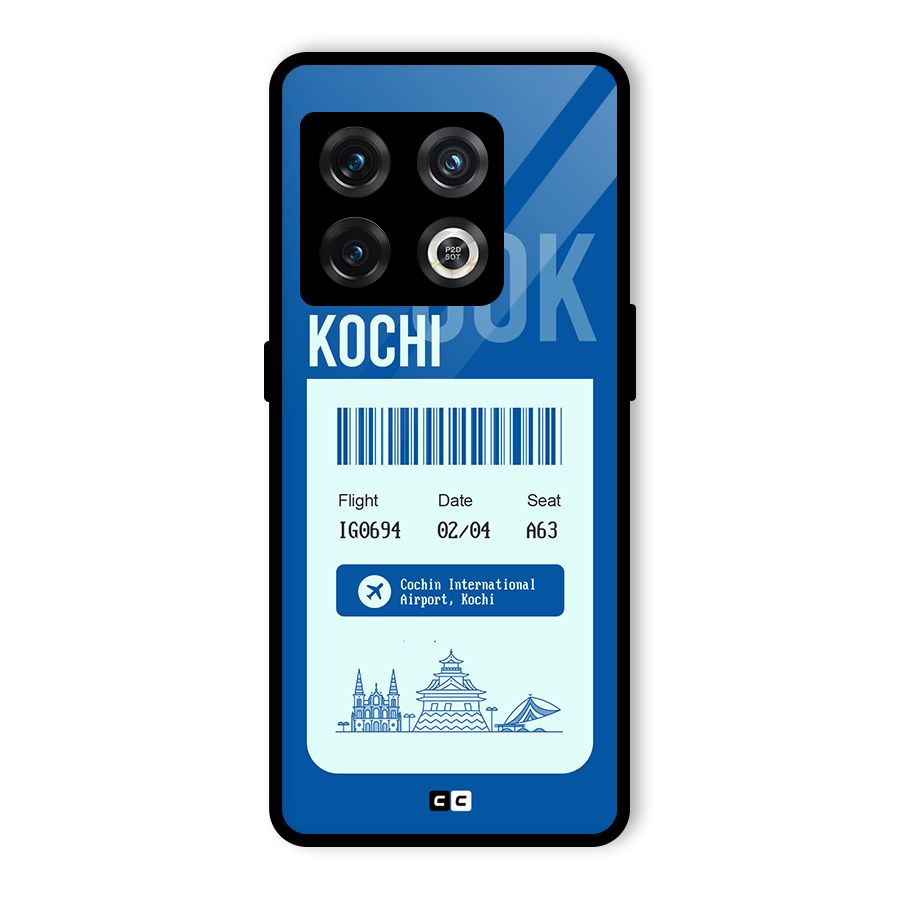 Kochi Boarding Pass Glass Back Case for OnePlus 10 Pro 5G
