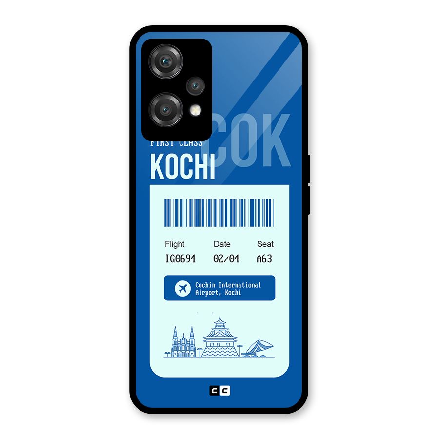 Kochi Boarding Pass Glass Back Case for OnePlus Nord CE 2 Lite 5G