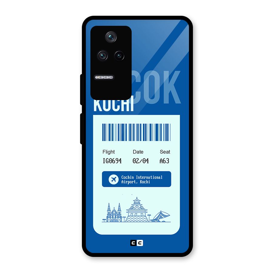Kochi Boarding Pass Glass Back Case for Poco F4 5G