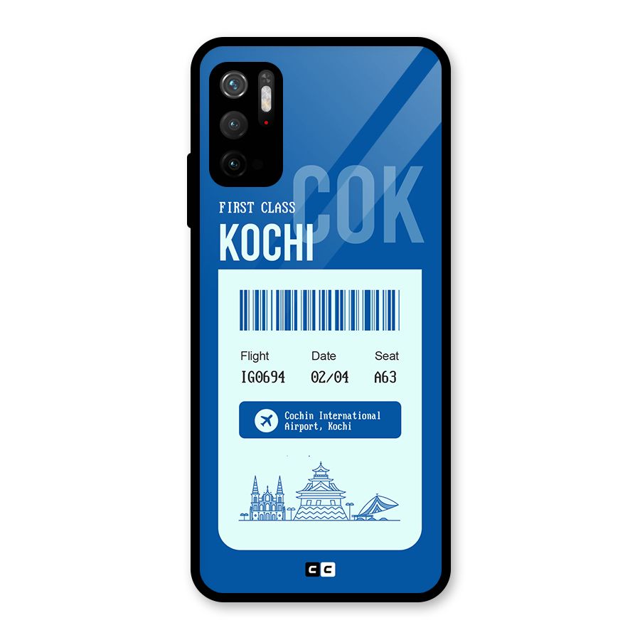 Kochi Boarding Pass Glass Back Case for Poco M3 Pro 5G