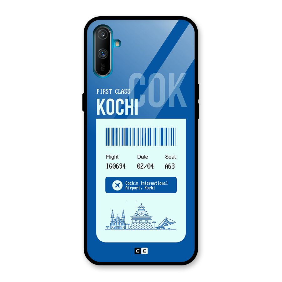 Kochi Boarding Pass Glass Back Case for Realme C3