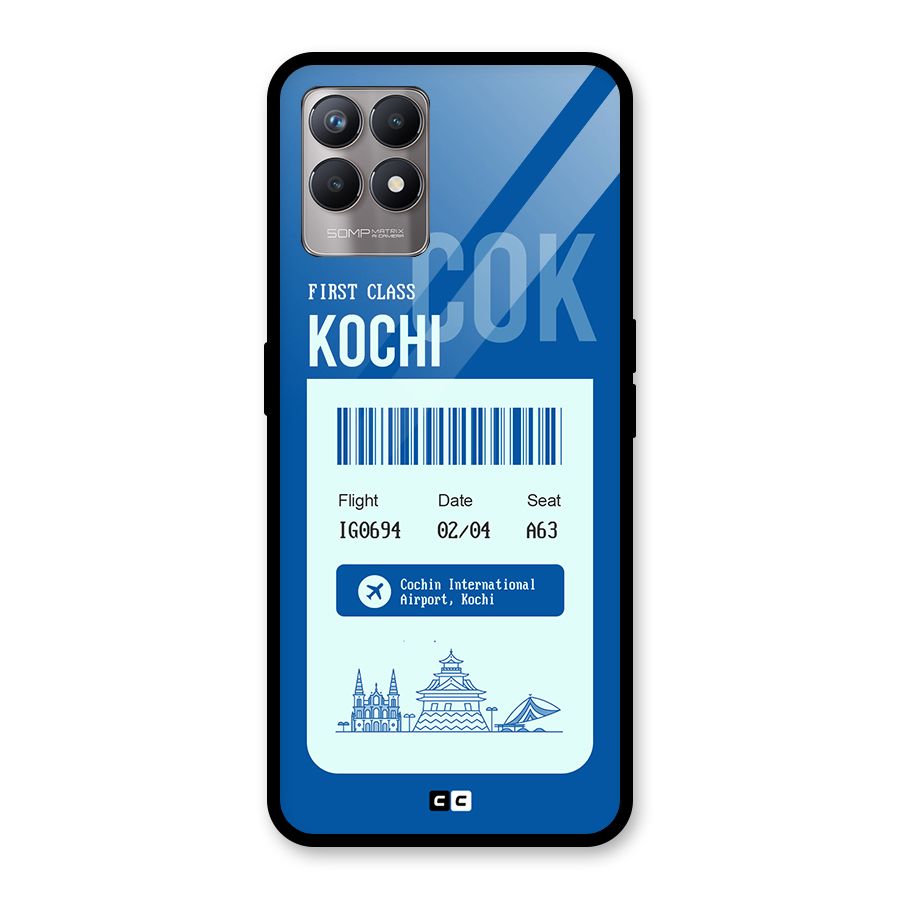 Kochi Boarding Pass Glass Back Case for Realme Narzo 50