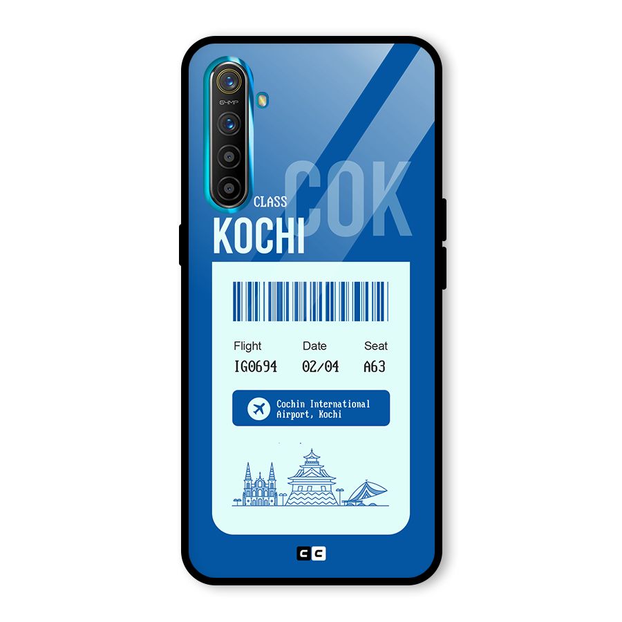 Kochi Boarding Pass Glass Back Case for Realme XT