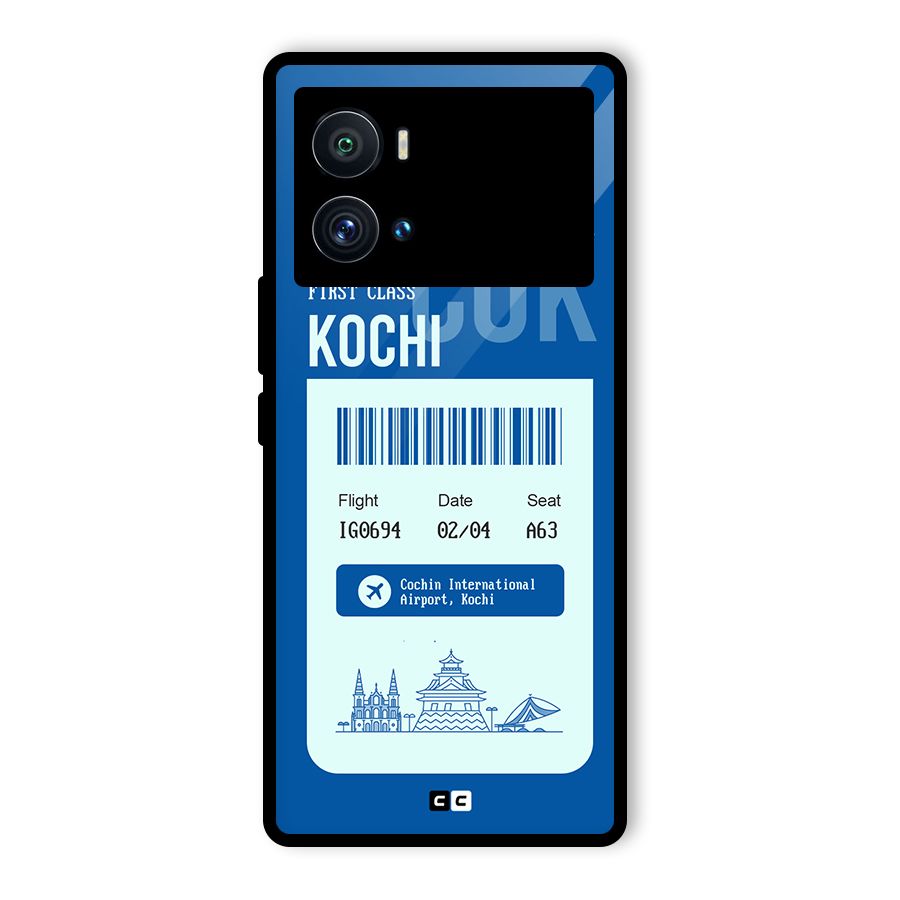 Kochi Boarding Pass Glass Back Case for Vivo iQOO 9 Pro