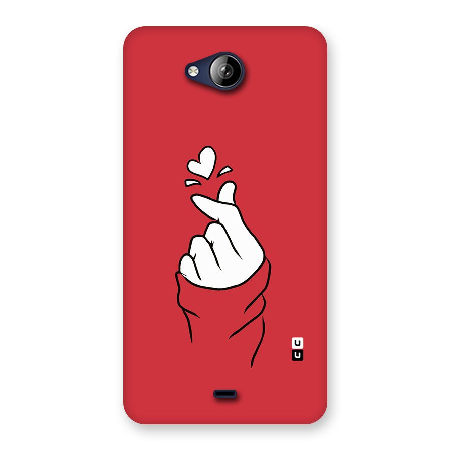 Korean Love Sign Back Case for Canvas Play Q355
