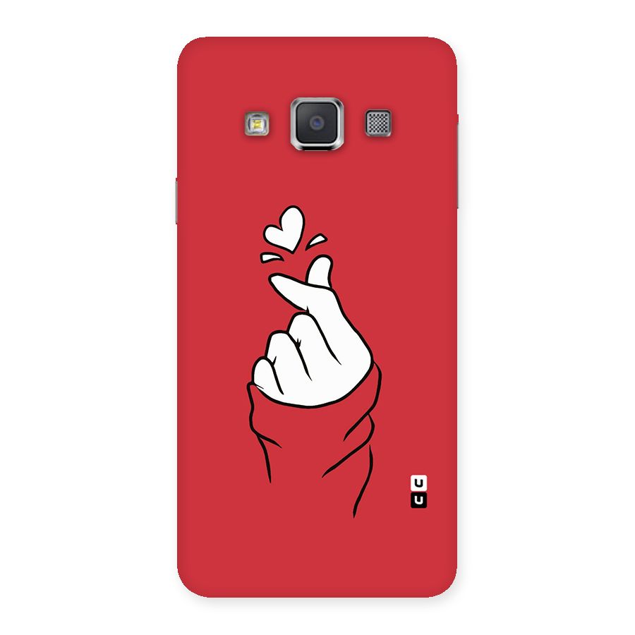Korean Love Sign Back Case for Galaxy A3