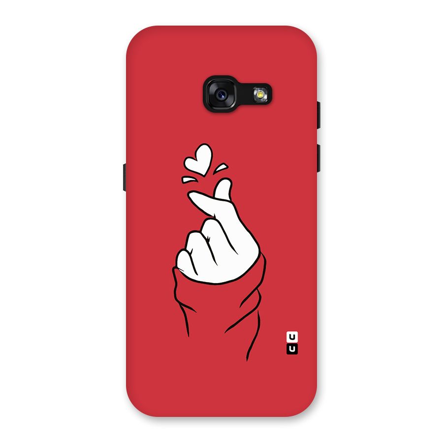 Korean Love Sign Back Case for Galaxy A3 (2017)