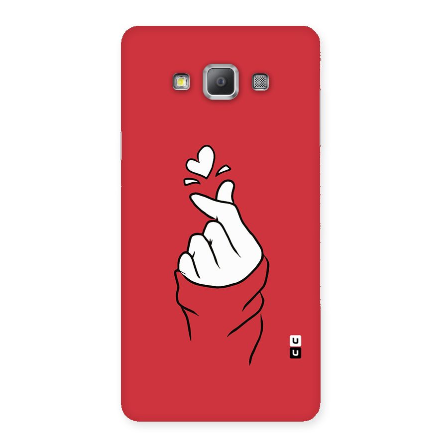 Korean Love Sign Back Case for Galaxy A7