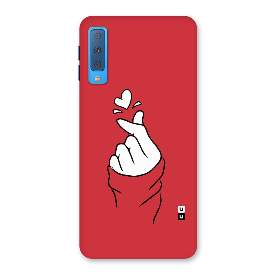 Korean Love Sign Back Case for Galaxy A7 (2018)