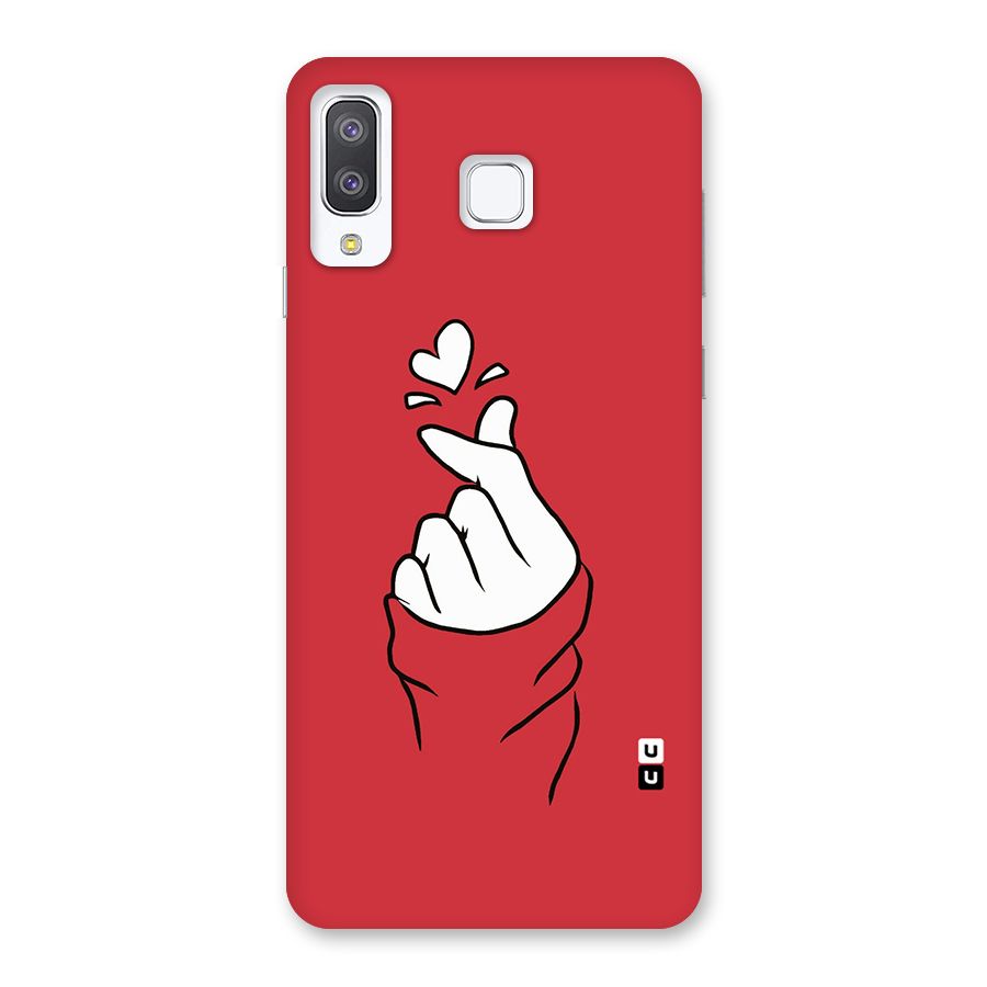 Korean Love Sign Back Case for Galaxy A8 Star