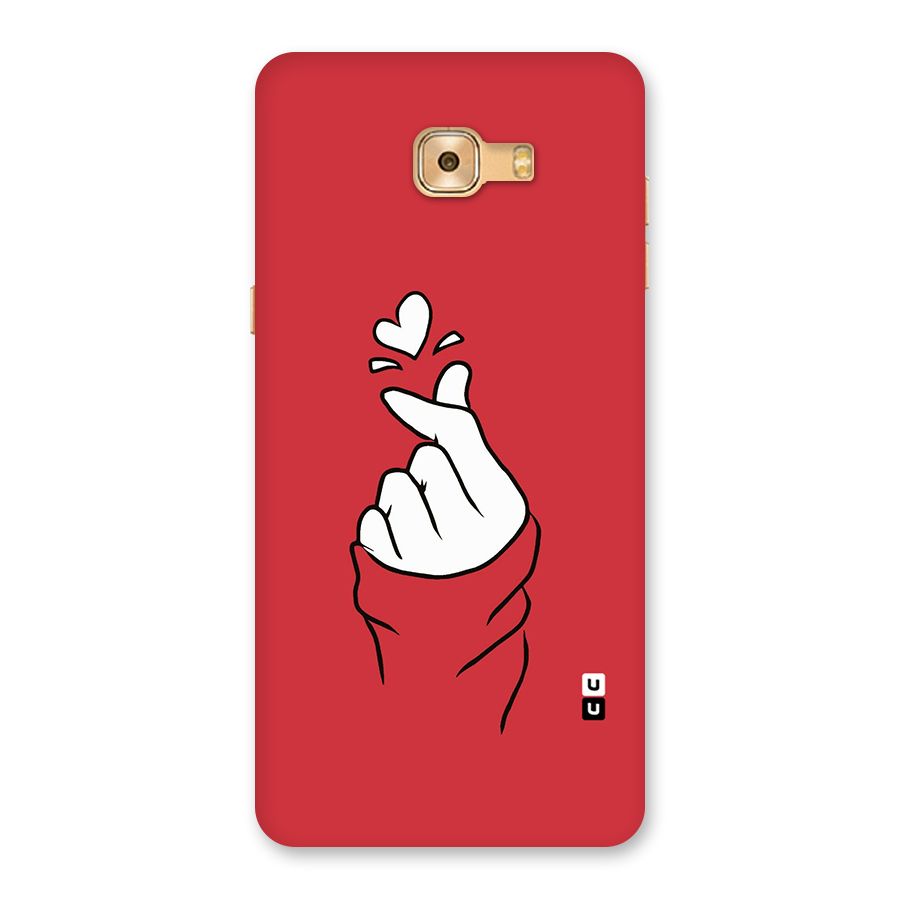Korean Love Sign Back Case for Galaxy C9 Pro