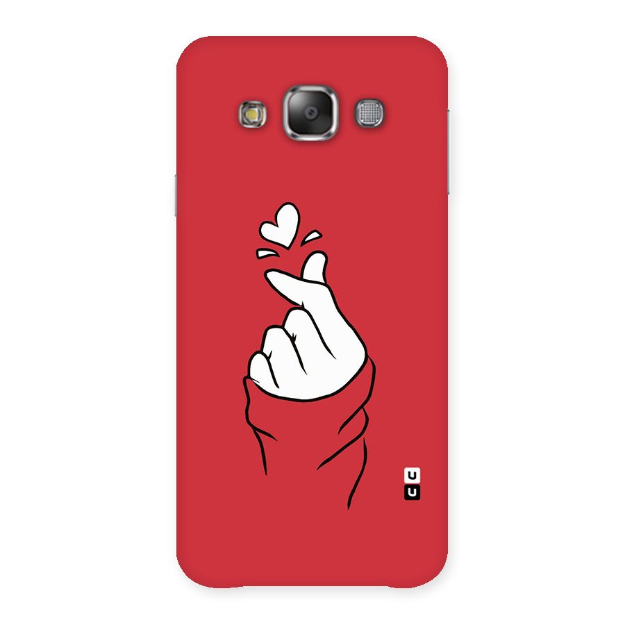 Korean Love Sign Back Case for Galaxy E7