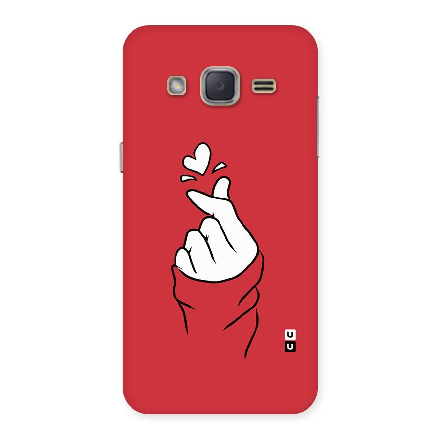 Korean Love Sign Back Case for Galaxy J2