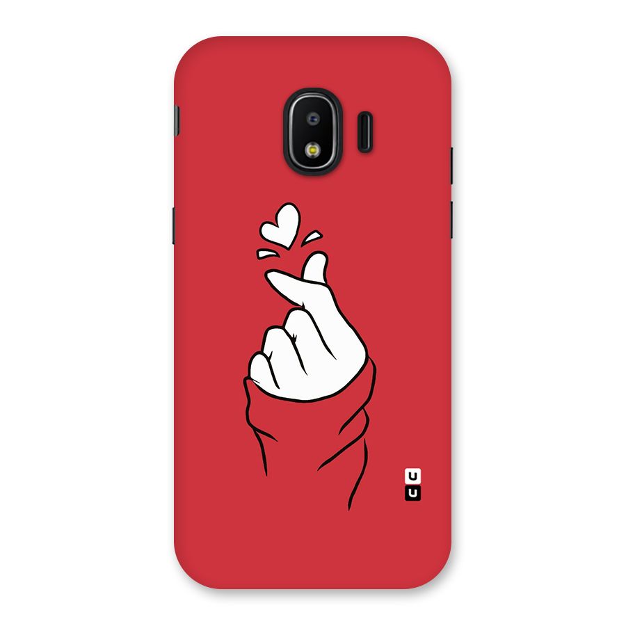 Korean Love Sign Back Case for Galaxy J2 Pro 2018