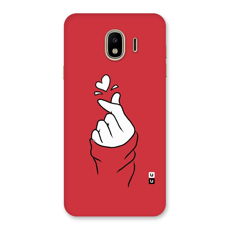 Korean Love Sign Back Case for Galaxy J4