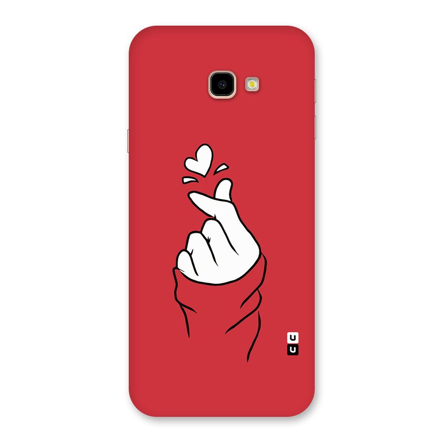 Korean Love Sign Back Case for Galaxy J4 Plus