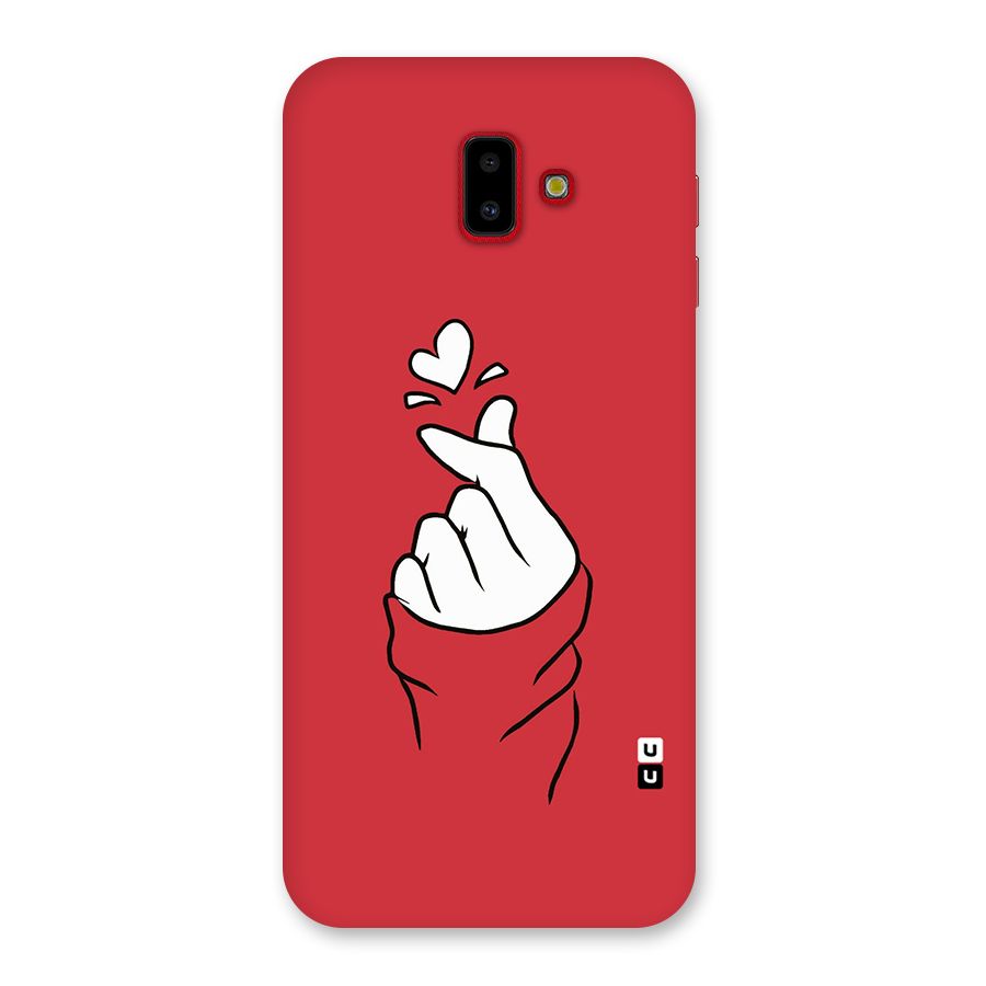 Korean Love Sign Back Case for Galaxy J6 Plus
