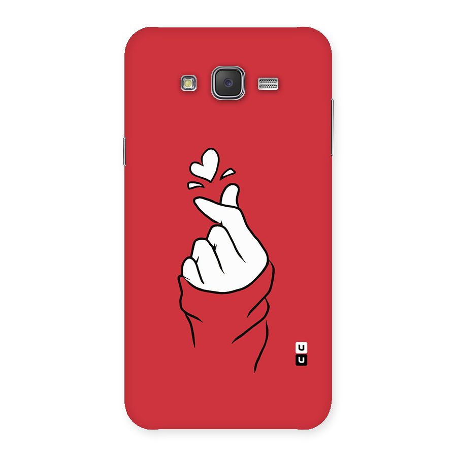 Korean Love Sign Back Case for Galaxy J7