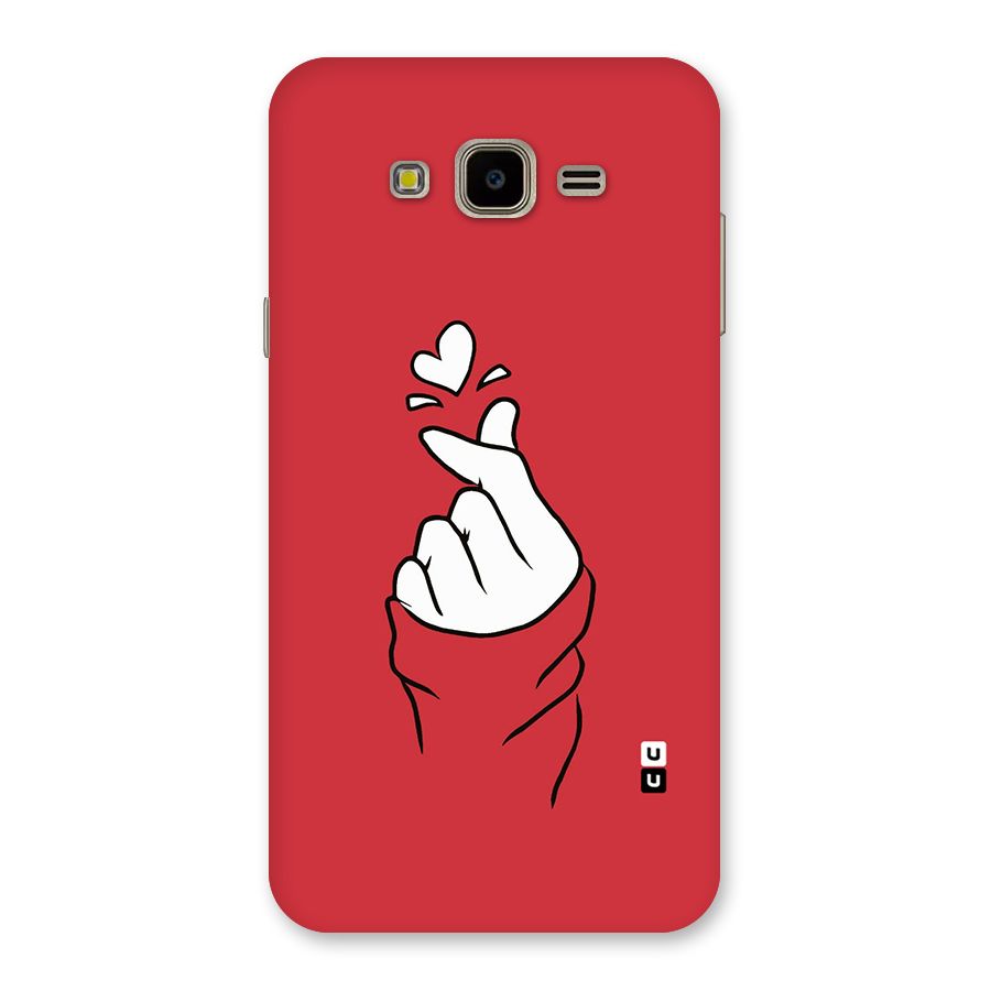 Korean Love Sign Back Case for Galaxy J7 Nxt