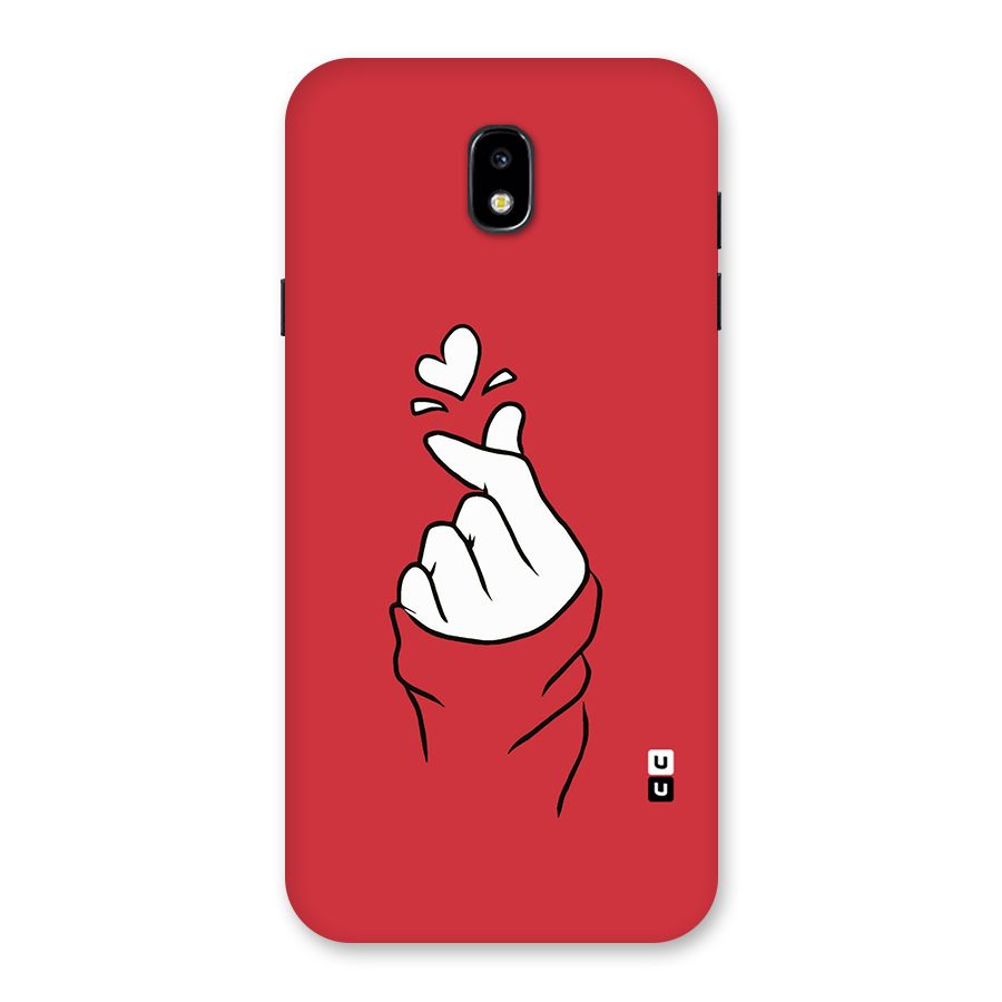 Korean Love Sign Back Case for Galaxy J7 Pro