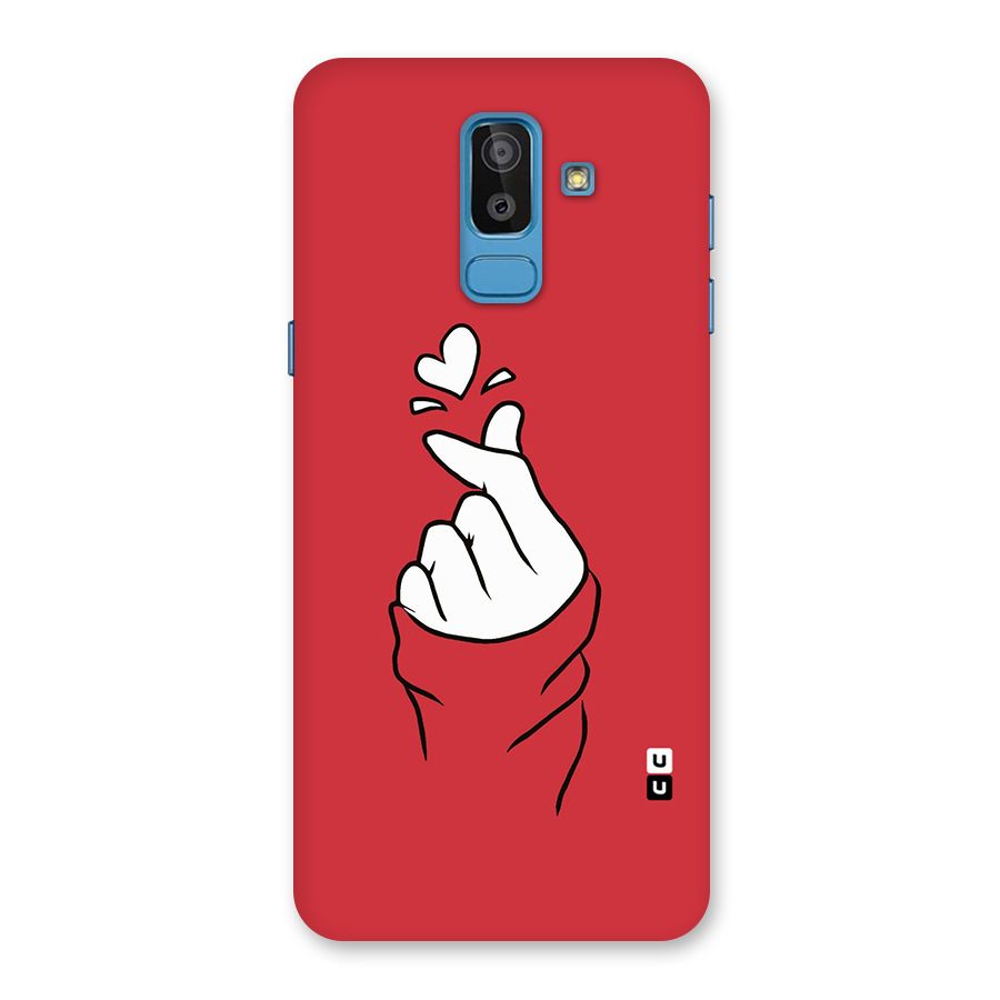 Korean Love Sign Back Case for Galaxy J8